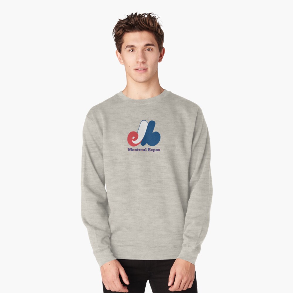 Vintage Style Montreal Expos Tshirt Pullover Hoodie Crewneck