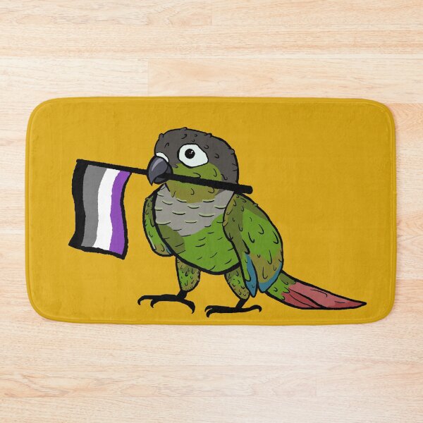 Item preview, Pride parrots - Asexual green cheeked conure designed and sold by RossMakesArt.