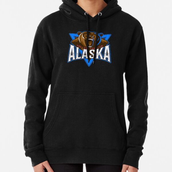 Alaska Stripe Mountain, Youth Hoodie — Polar Bear Gifts