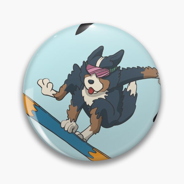 Item preview, Bernese mountain dog on snowboard designed and sold by Monkey Ful.