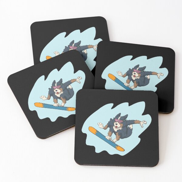 Item preview, Bernese mountain dog on snowboard designed and sold by Monkey Ful.