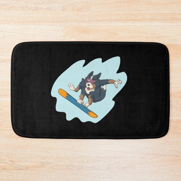 Item preview, Bernese mountain dog on snowboard designed and sold by Monkey Ful.