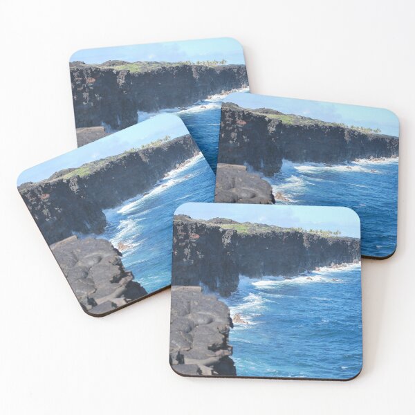 Item preview, Pacific ocean crashing against the cliffs on Big Island Hawaii designed and sold by TheMurphyGirl.