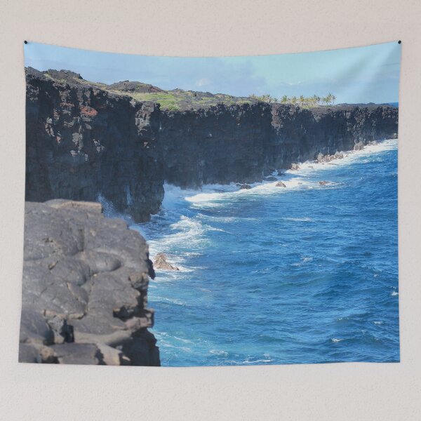 Item preview, Pacific ocean crashing against the cliffs on Big Island Hawaii designed and sold by TheMurphyGirl.