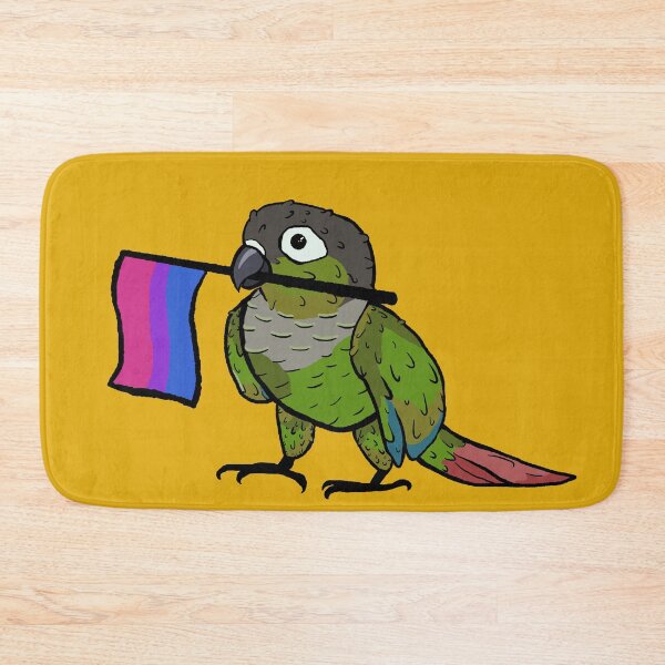 Item preview, Pride parrots - Bi green cheeked conure designed and sold by RossMakesArt.
