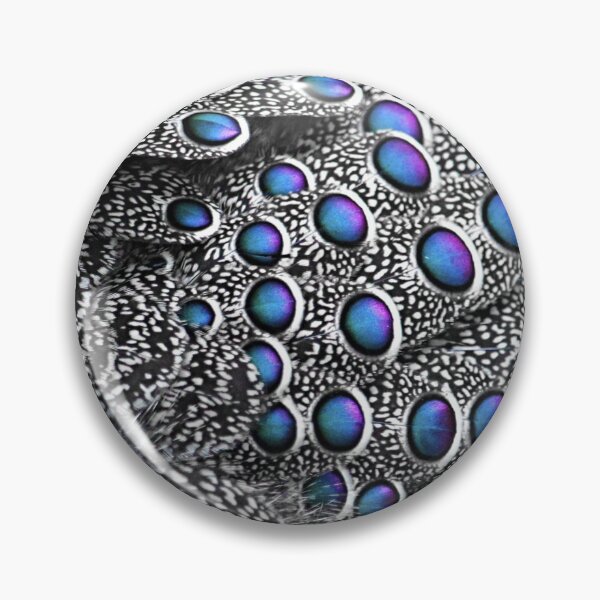 Item preview, Bird Feathers Macro Gray Black Royal Blue designed and sold by AlteredAtelier.