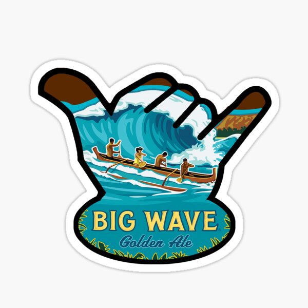 Kona Big Wave Shaka Sticker