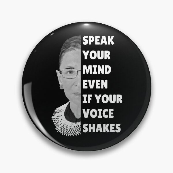 Item preview, Speak Your Mind RBG Quote Ruth Bader Ginsburg designed and sold by Teetans.