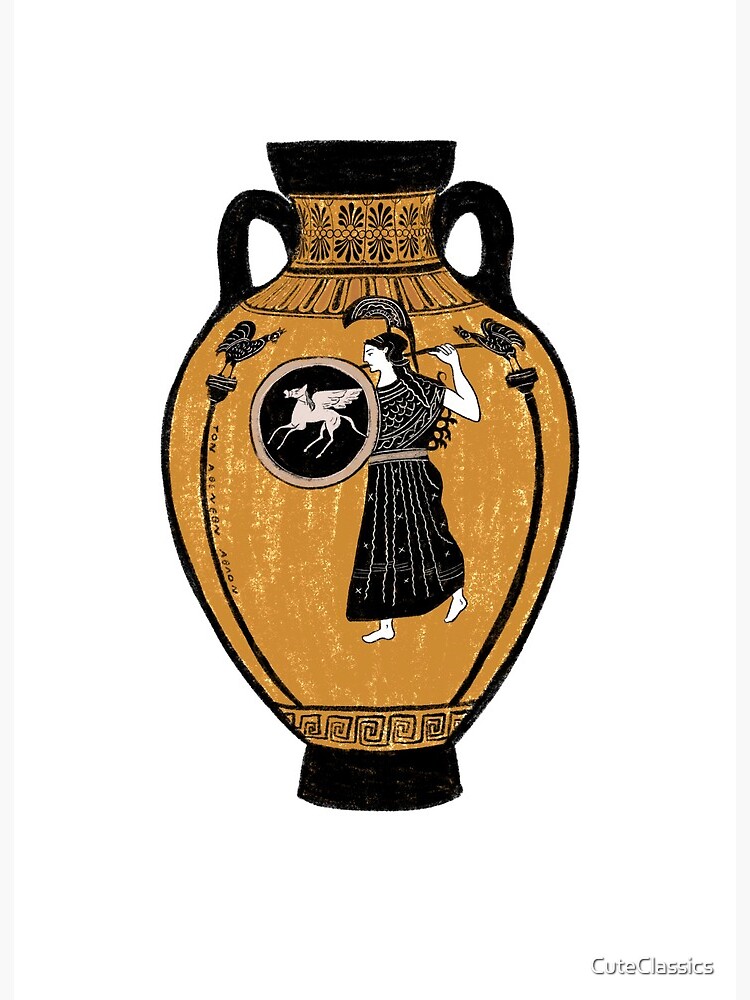 Ancient Greek Athena Vase" Print for Sale by CuteClassics Redbubble