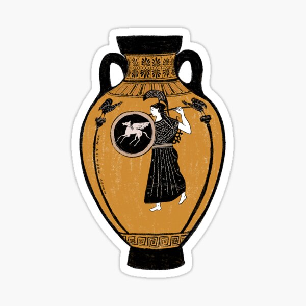 Greek Mythology - Athena Ancient Greek History Dark Academia Sticker for  Sale by just-being-you