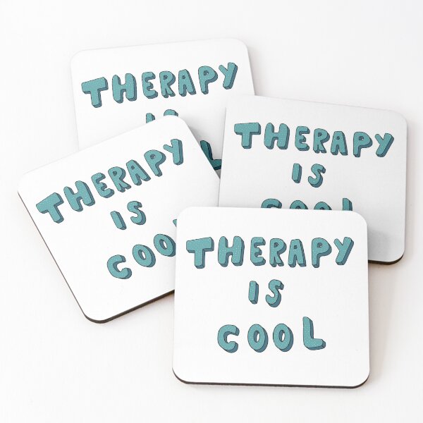 Item preview, Therapy is cool designed and sold by SpiralingMind.