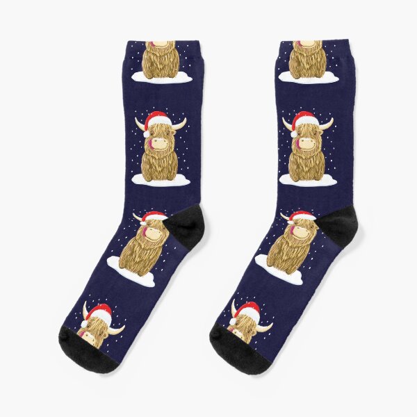 Item preview, Scottish Highland Cow In The Christmas Snow designed and sold by brodyquixote.
