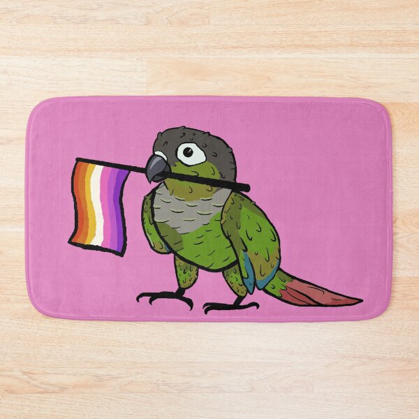 Item preview, Pride parrots - Lesbian green cheeked conure designed and sold by RossMakesArt.