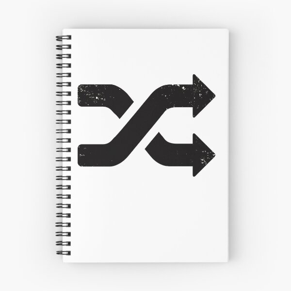 Item preview, Shuffle symbol icon ironic fun distressed designed and sold by PsychicCatStore.