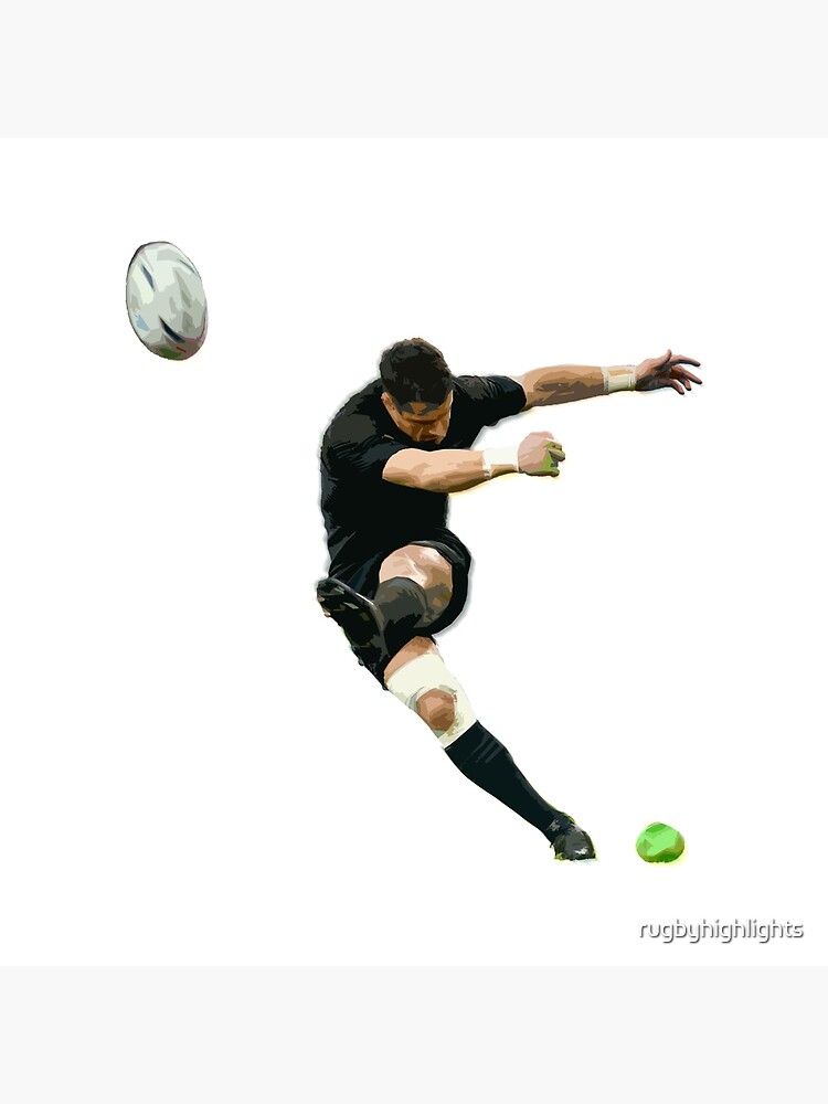 Dan Carter kicks at goal, Rugby Union, Photo