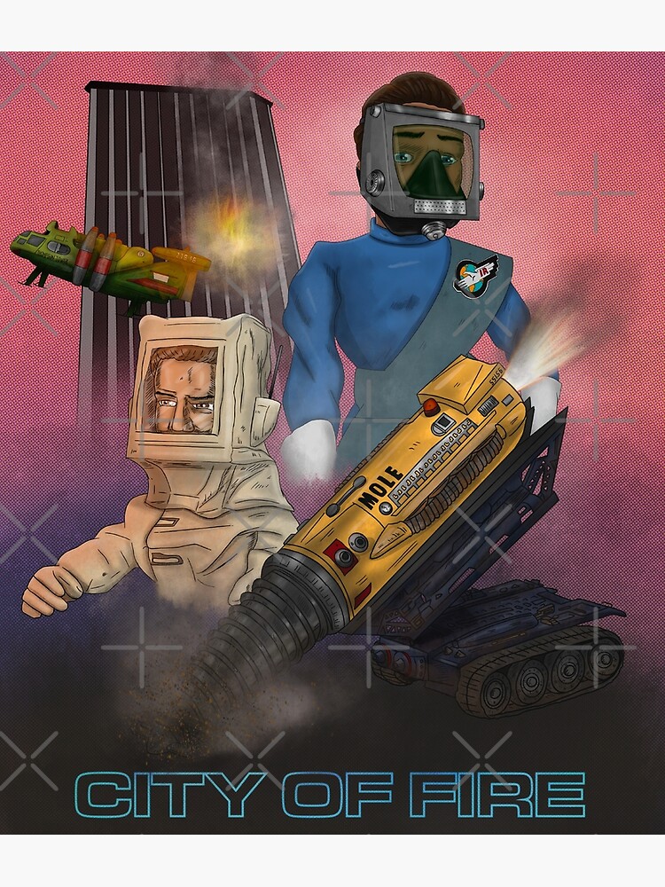 Póster «Thunderbirds estilo cómico City of Fire» de SphinksArtbyJLV