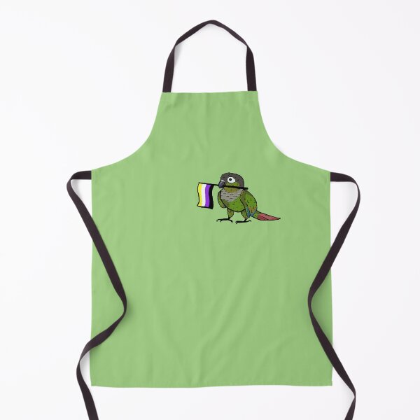 Item preview, Pride parrots - Non-binary green cheeked conure designed and sold by RossMakesArt.