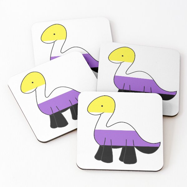 Item preview, Non Binary Pride Dino designed and sold by vanillagutz.