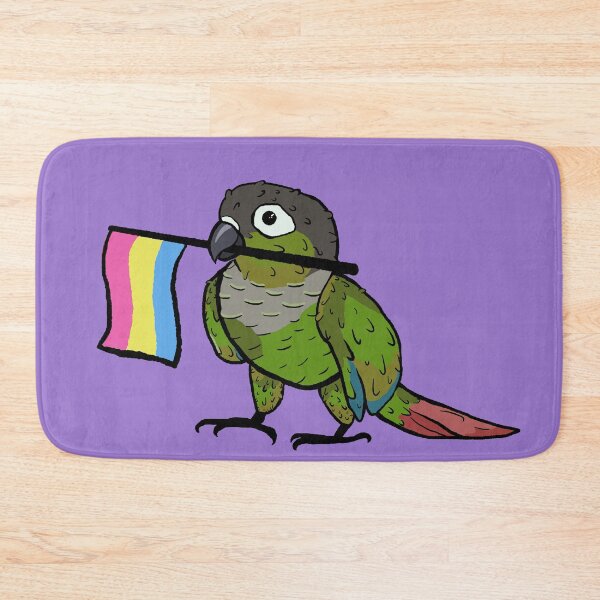 Item preview, Pride parrots - Pansexual green cheeked conure designed and sold by RossMakesArt.