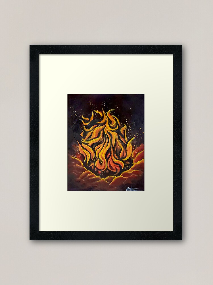 Alternate view of Campfire Framed Art Print