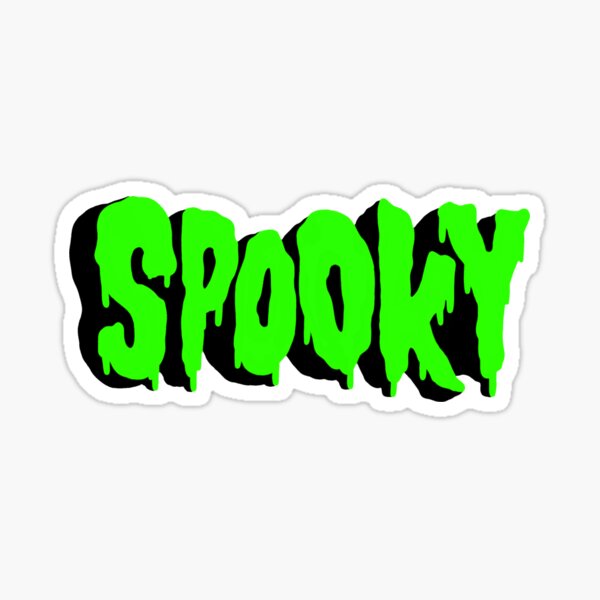 Spooky Green Slime Sticker