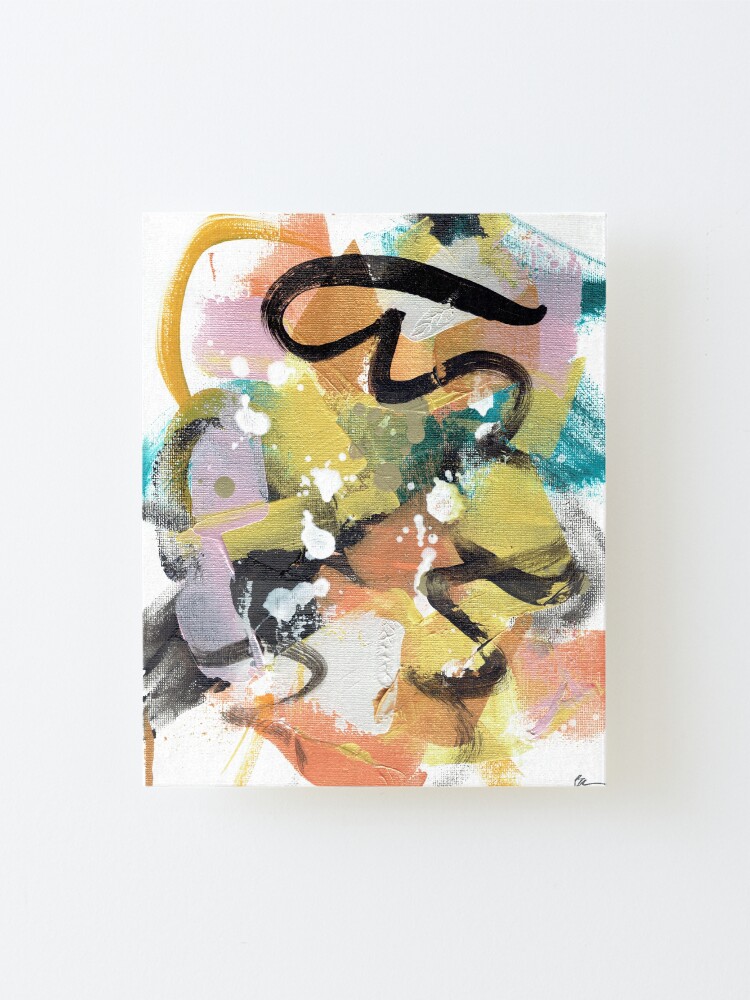 Alternate view of Elegant Collision Mounted Print