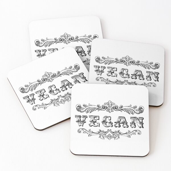 Item preview, Victorian Vegan - Black on White designed and sold by LaDolceVegan.