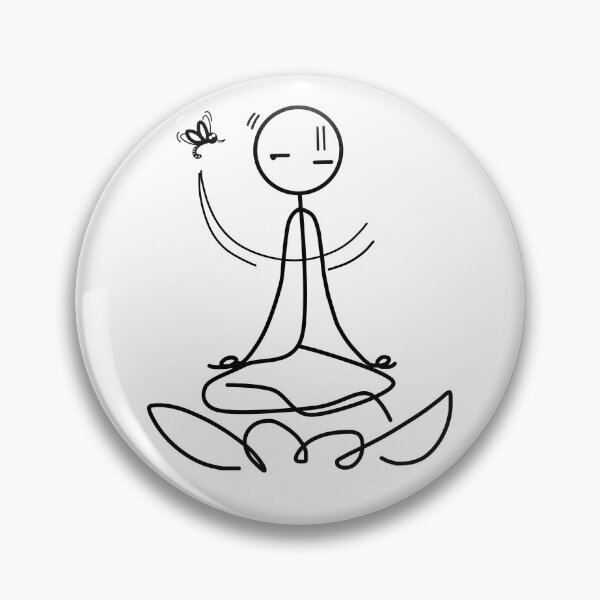 Item preview, Stickman / Meditation designed and sold by LotusCreations.
