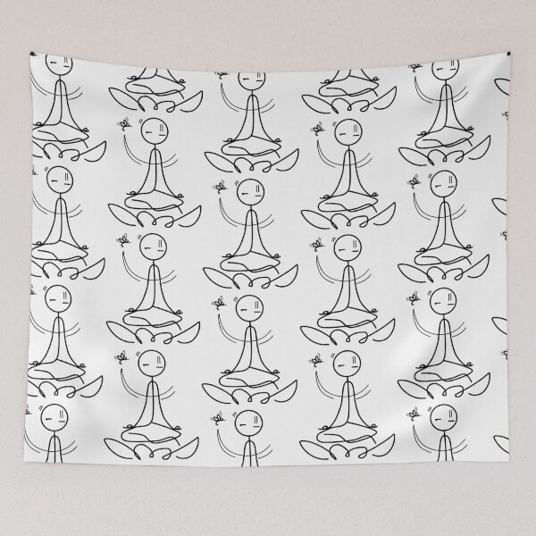 Item preview, Stickman / Meditation designed and sold by LotusCreations.