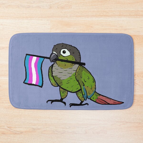 Item preview, Pride parrots - Trans green cheeked conure designed and sold by RossMakesArt.