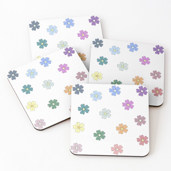 Item preview, Bib Flowers in Pastel on White designed and sold by CottoVerdi.