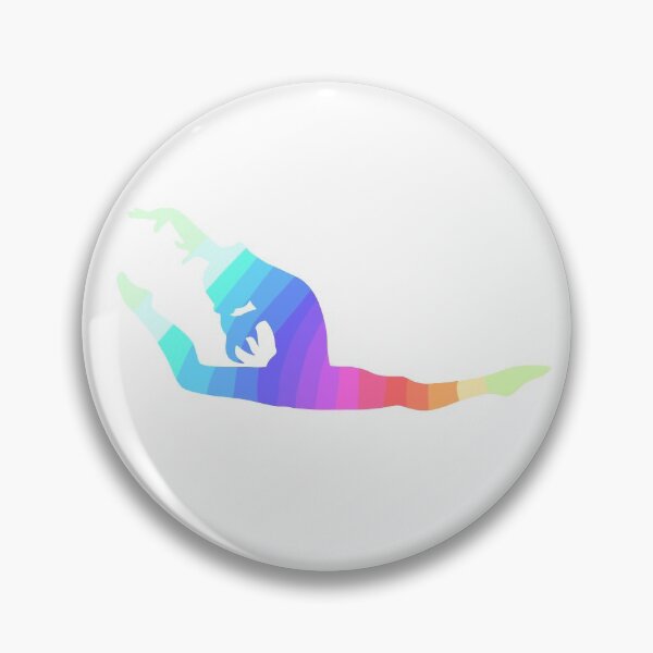 Item preview, Rainbow Gymnast Silhouette designed and sold by You2CartoonShop.