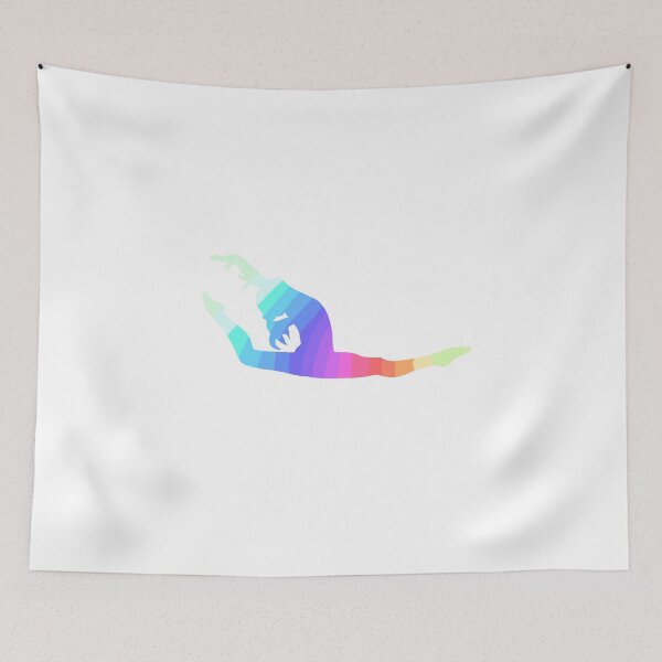 Item preview, Rainbow Gymnast Silhouette designed and sold by You2CartoonShop.