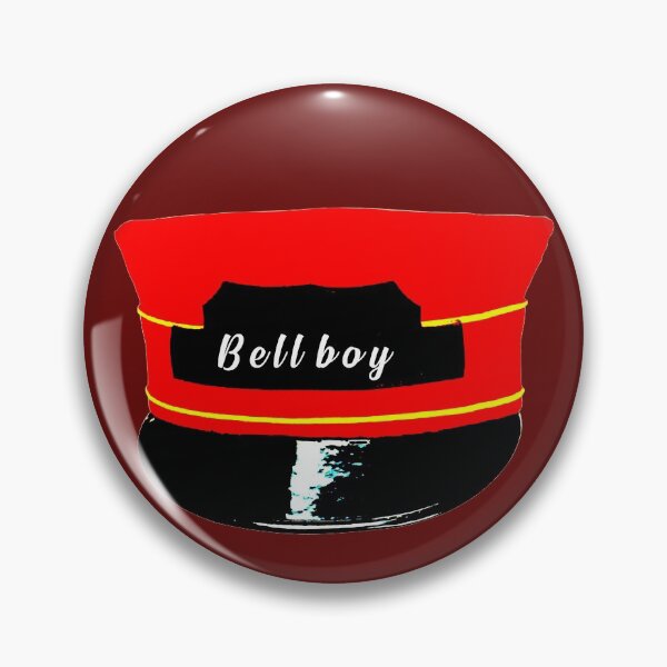 Item preview, Bellboy retro red background written on a vintage hat designed and sold by Aura-E.