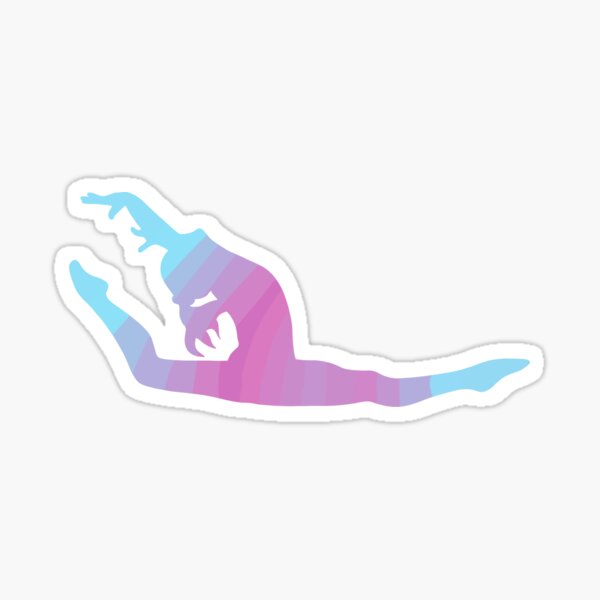 Item preview, Pastel Gymnast Silhouette designed and sold by You2CartoonShop.