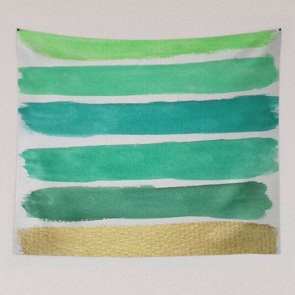 Item preview, Gold and Green Stripes designed and sold by DanielleGensler.