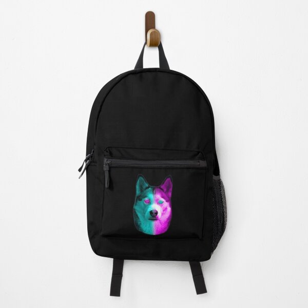 Item preview, Neon Husky With Neon Colored Eyes And Dyed Fur I Love Dogs designed and sold by Paulina Vanlife.