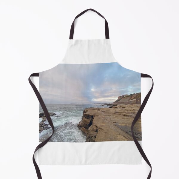 Item preview, Cliffs Sea Waves Beach Ocean Pacific Seaside Horizon Landscape Outdoors Nature Art designed and sold by gkao.