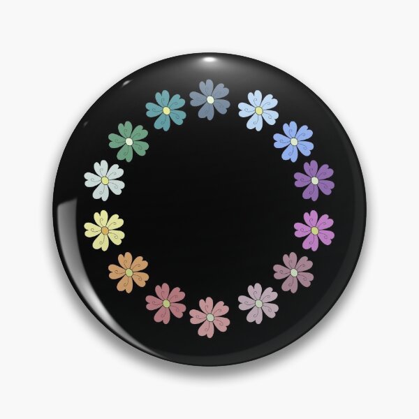 Item preview, Bib Flowers in Pastel on Black designed and sold by CottoVerdi.