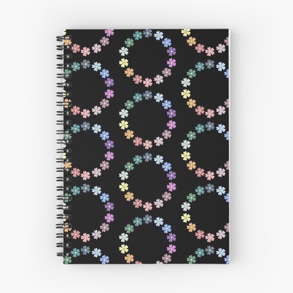 Item preview, Bib Flowers in Pastel on Black designed and sold by CottoVerdi.