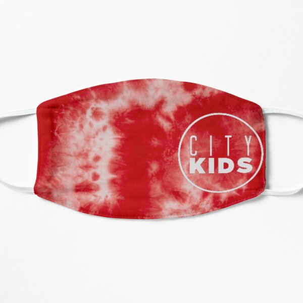 red tye dye Flat Mask