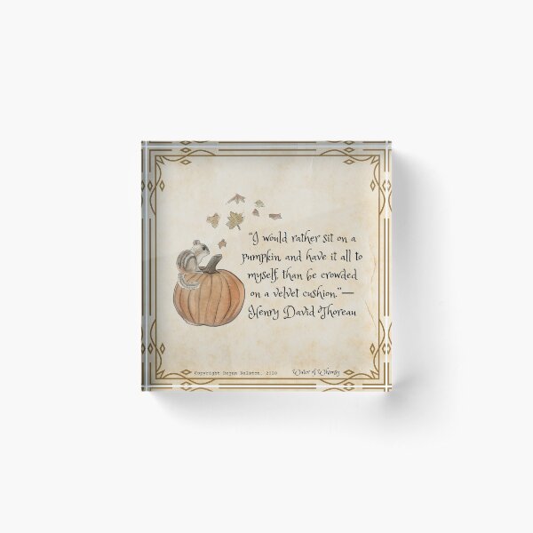 Item preview, "I would rather sit on a pumpkin" Illustration in Watercolor designed and sold by Regan Ralston.