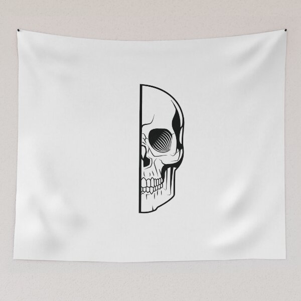 Item preview, HALF SKULL FACE designed and sold by wasserberg.