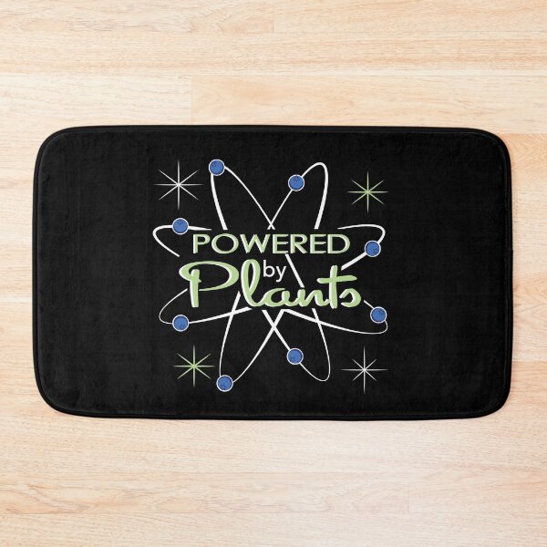 Item preview, "Powdered by Plant" Atomic Mid Century Modern Vegan designed and sold by LaDolceVegan.