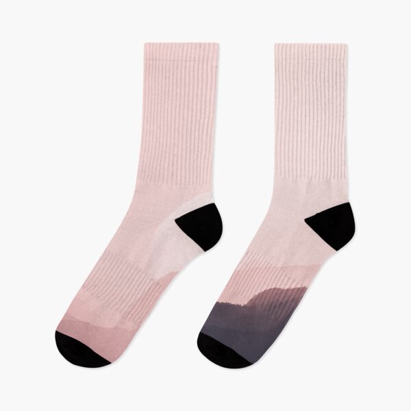 Item preview, Pink mountain shapes with sun moon designed and sold by DesignTribe.