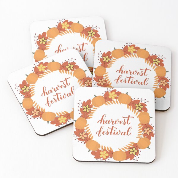 Item preview, Harvest festival calligraphy with wreath designed and sold by LaBelezoka.