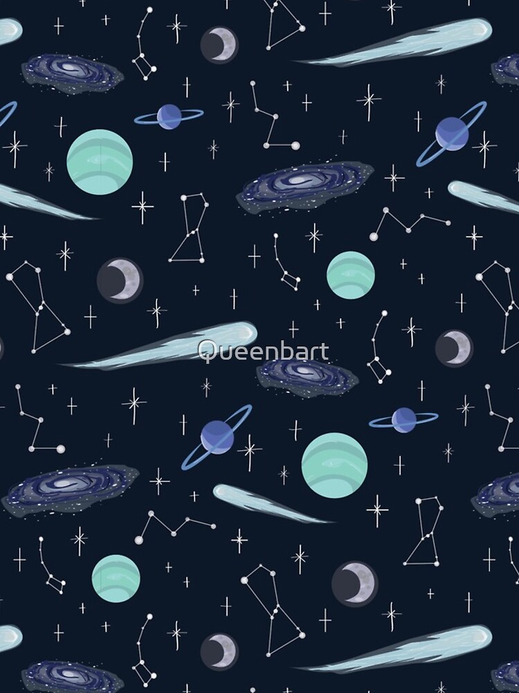 Thumbnail 5 of 5, iPhone Case, Astronomy Pattern designed and sold by Queenbart.