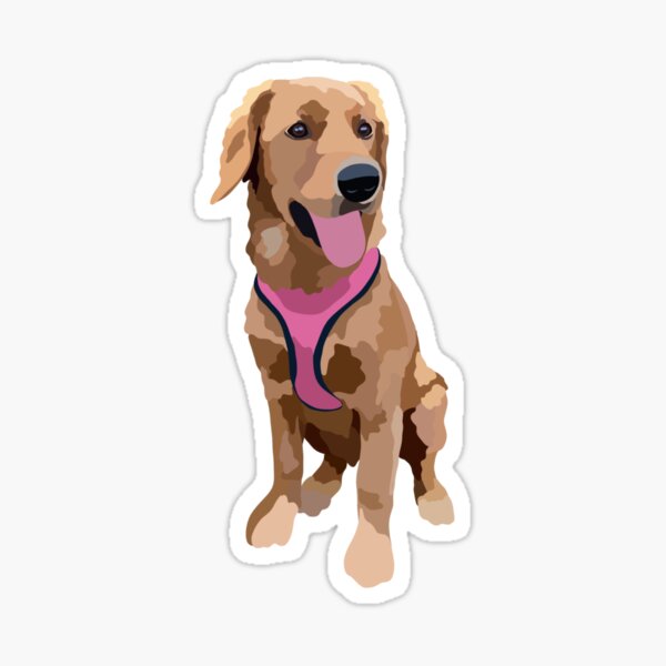 Item preview, Golden Retriever Dog Portrait Digital Illustration designed and sold by sherylwylie.