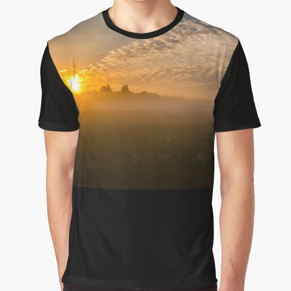 Meteor like sunrise near old forest Graphic T-Shirt