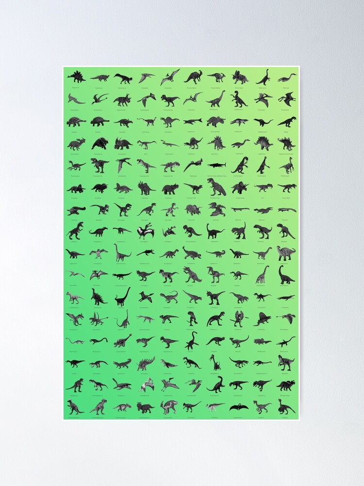 Vista alternativa de Póster Dinosaurios clásico